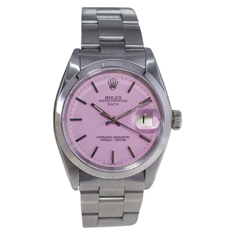 women's Rolex pink face